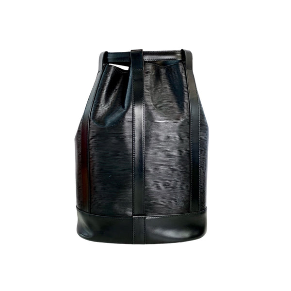 Pre-owned Louis Vuitton Epi Black Randonnee Bucket Bag