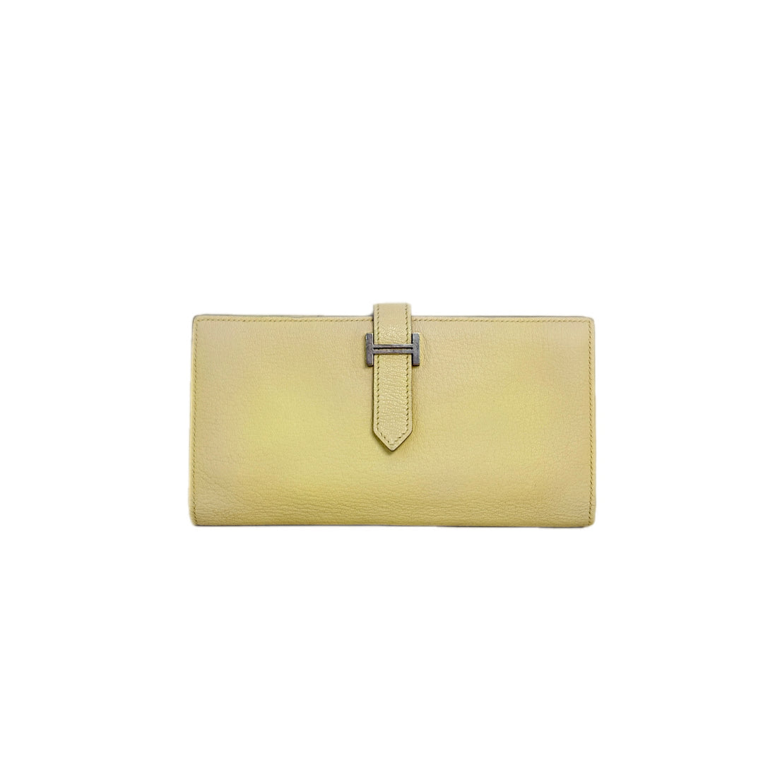 Hermes Long Bearn Wallet Yellow