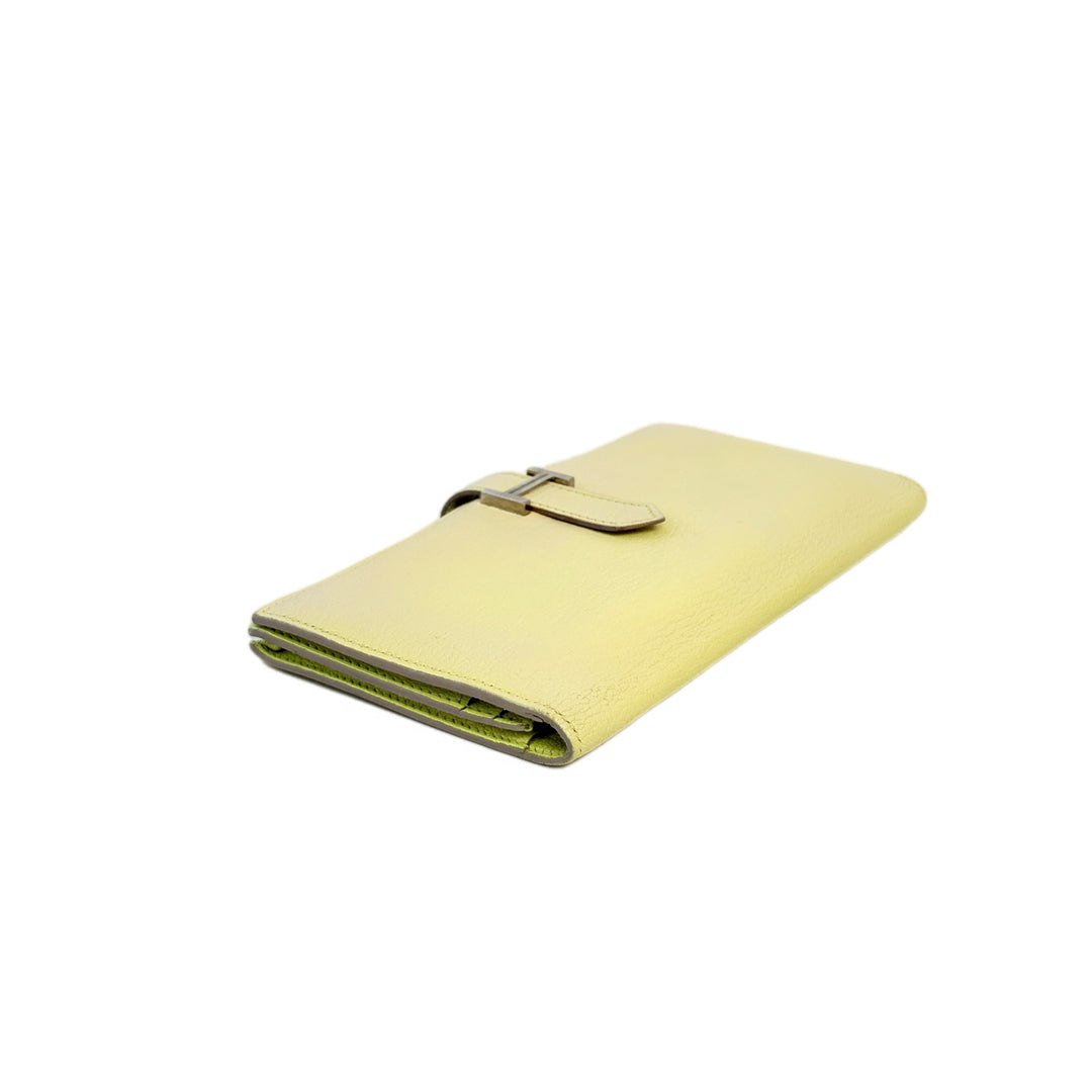 Hermes Long Bearn Wallet Yellow
