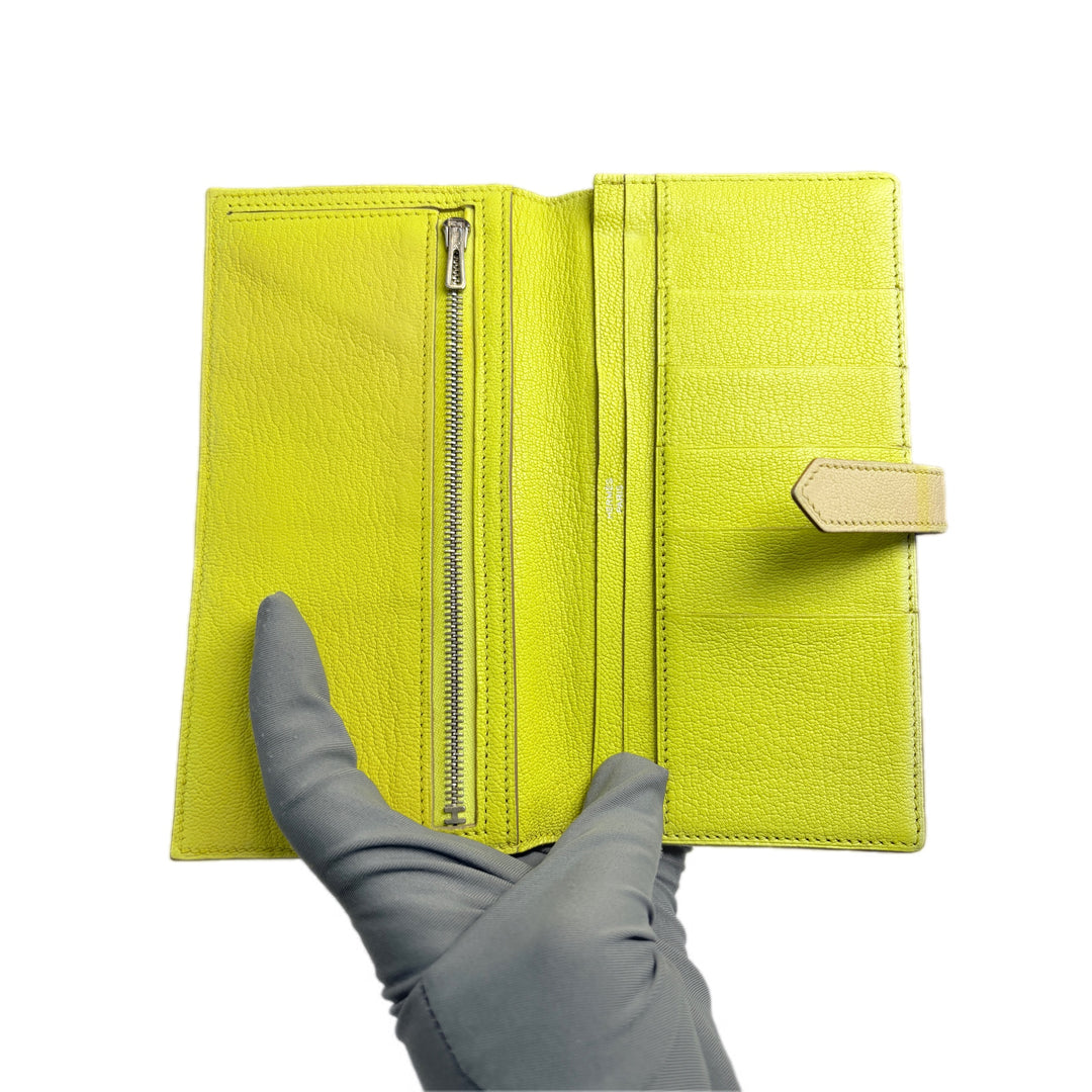 Hermes Long Bearn Wallet Yellow