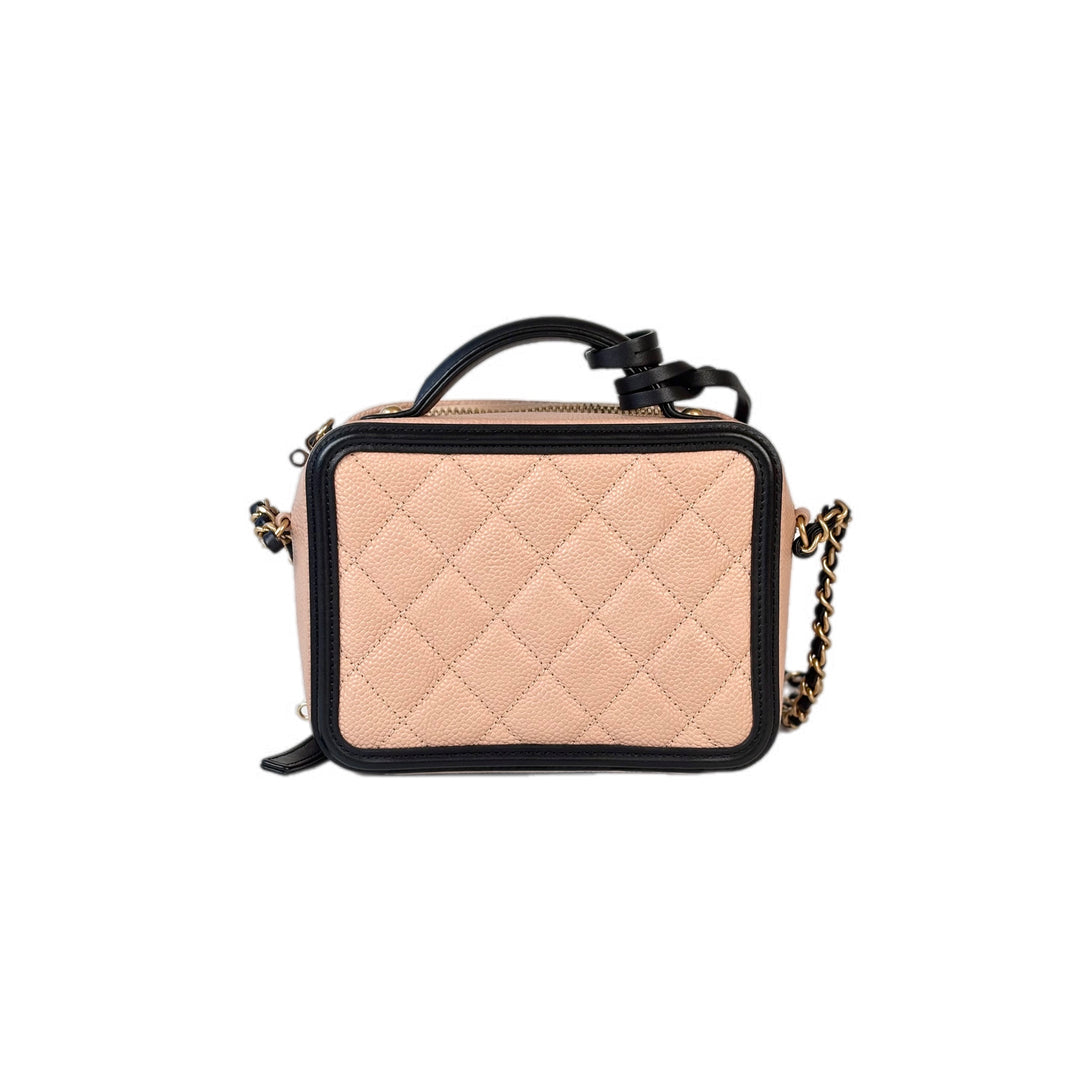 Chanel Mini Cream Vanity Box Bag