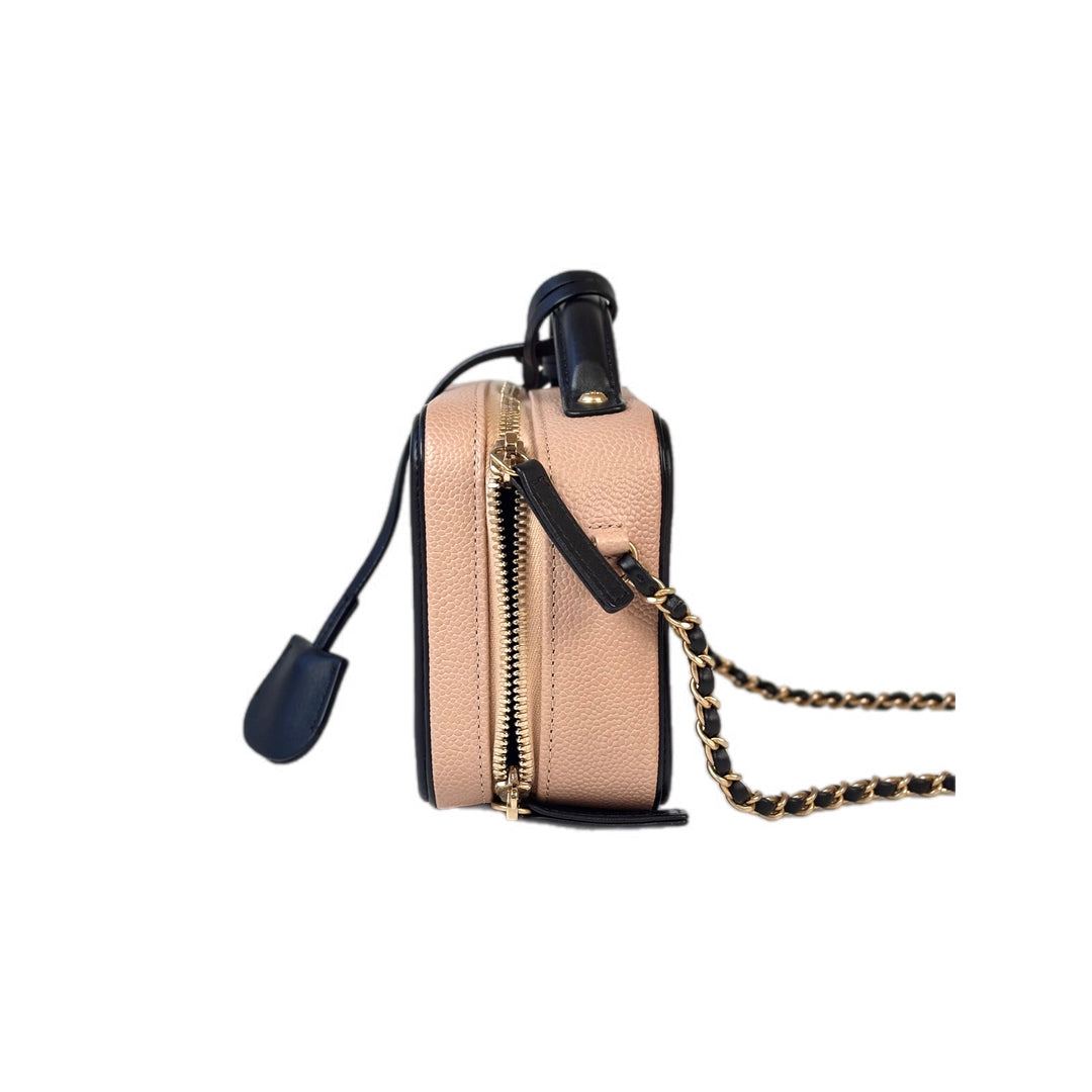 Chanel Mini Cream Vanity Box Bag