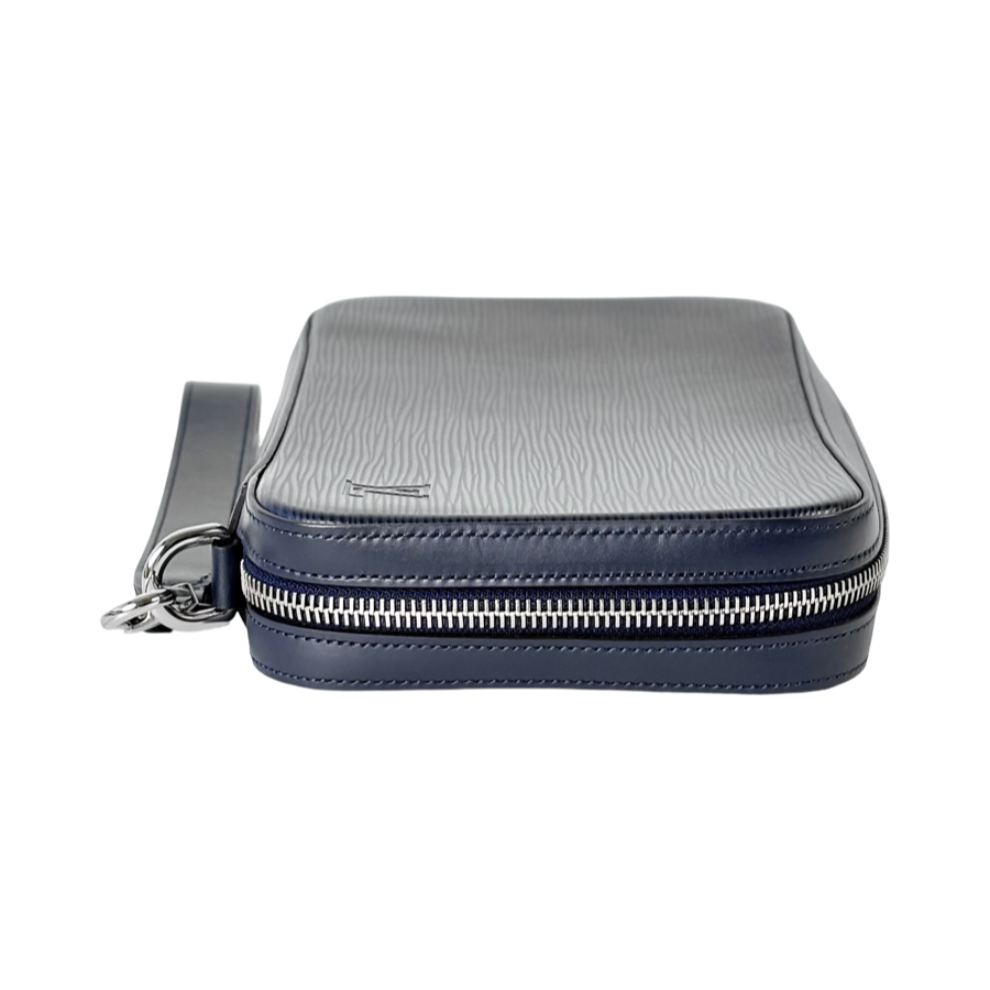 Louis Vuitton Men’s Clutch Bag Epi Leather Blue