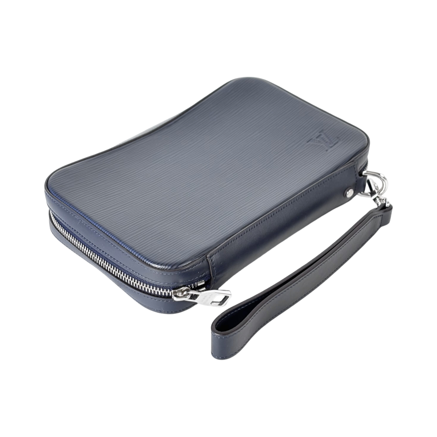 Louis Vuitton Men’s Clutch Bag Epi Leather Blue