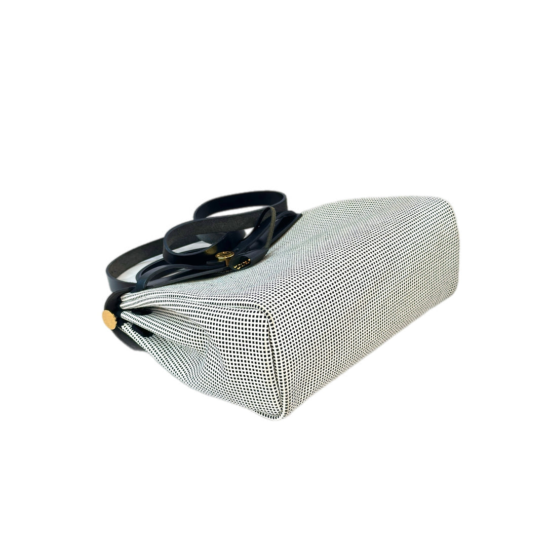 Hermes Herbag  Zip 31 Black/White