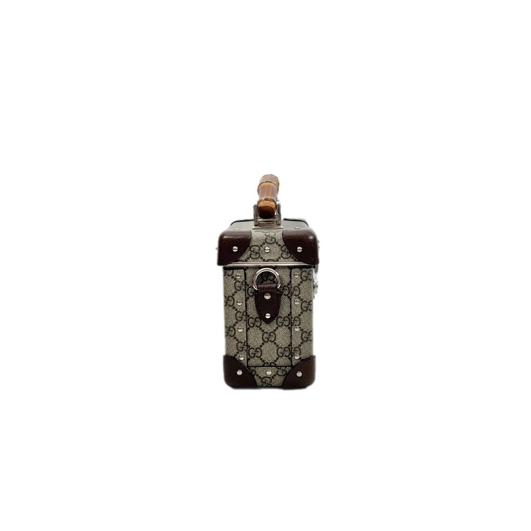 Gucci Bamboo Trotter GG Beauty Case Bag