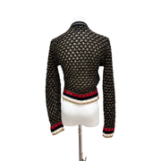 Gucci Metallic Knit Cardigan #S
