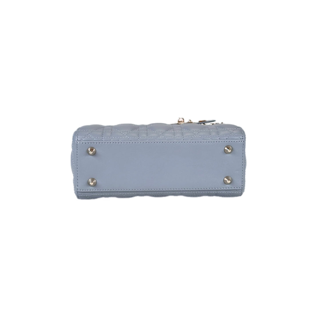 Dior Lady Dior Small Blue Bag