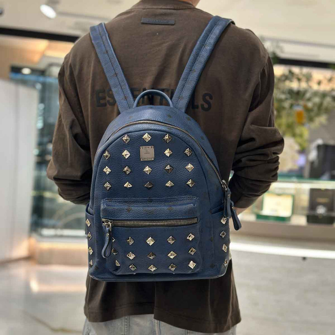 MCM Backpack Small Blue Bag
