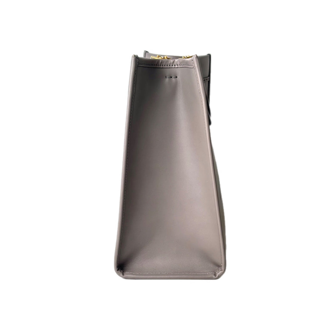 Fendi Grey Sunshine Tote Bag With Strap