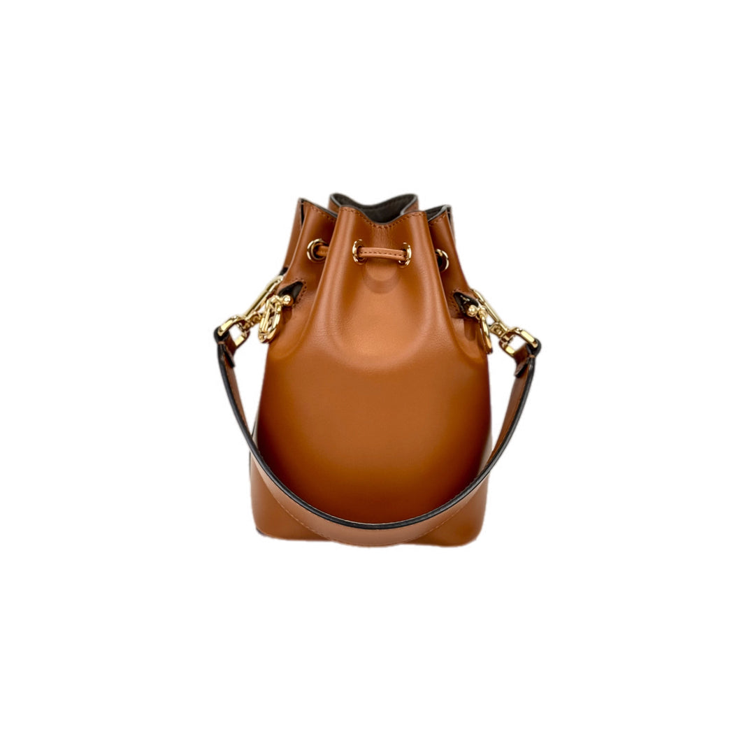 Fendi Tresor Brown Mini Bucket Bag