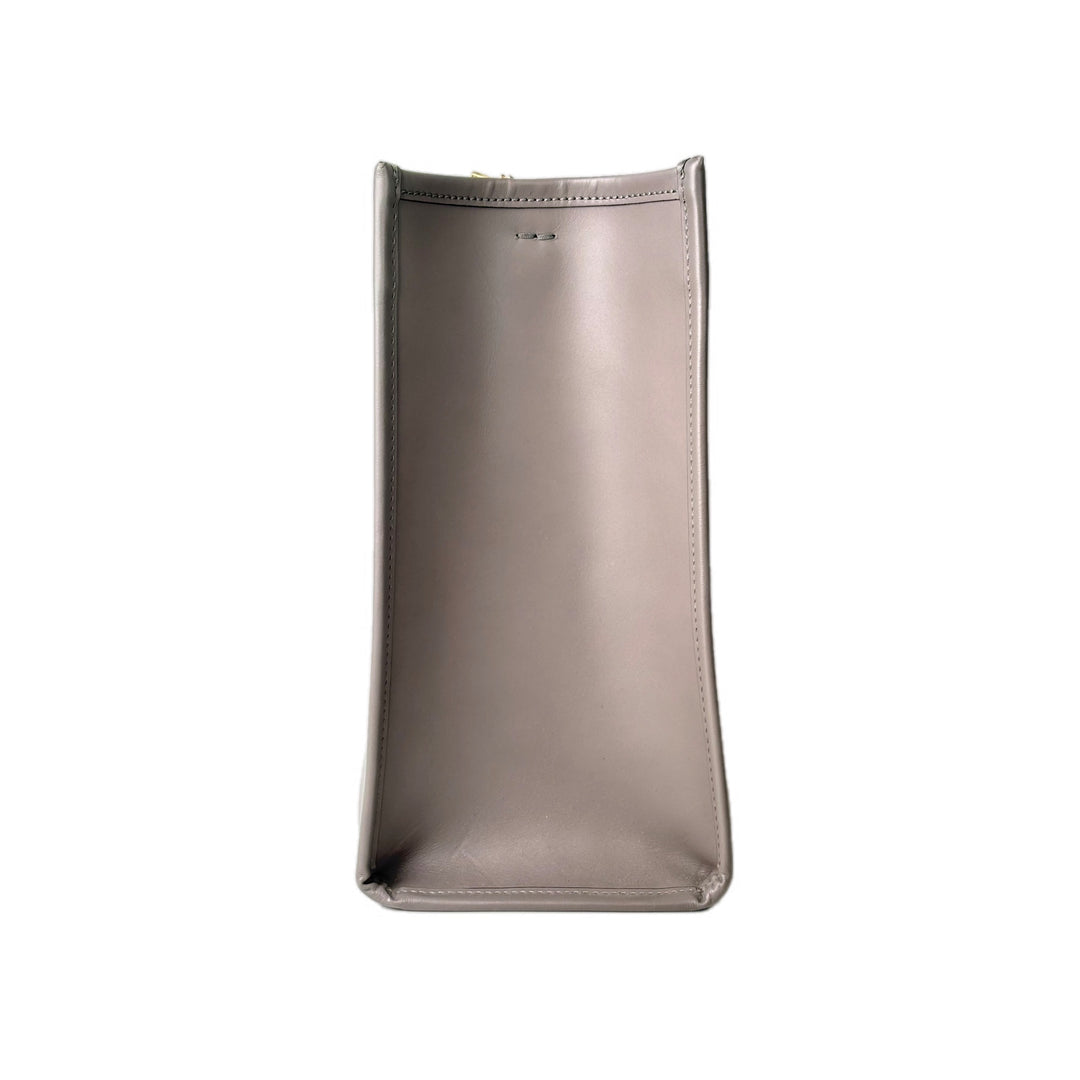 Fendi Grey Sunshine Tote Bag With Strap