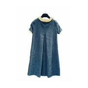 Gucci Blue Knit Dress with Neck Bow - Jiaxyk