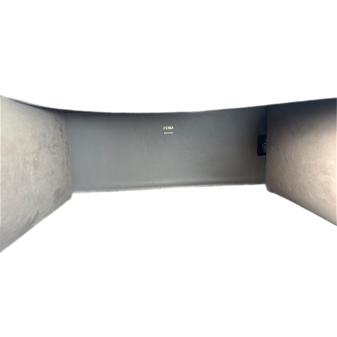 Fendi Grey Sunshine Tote Bag With Strap