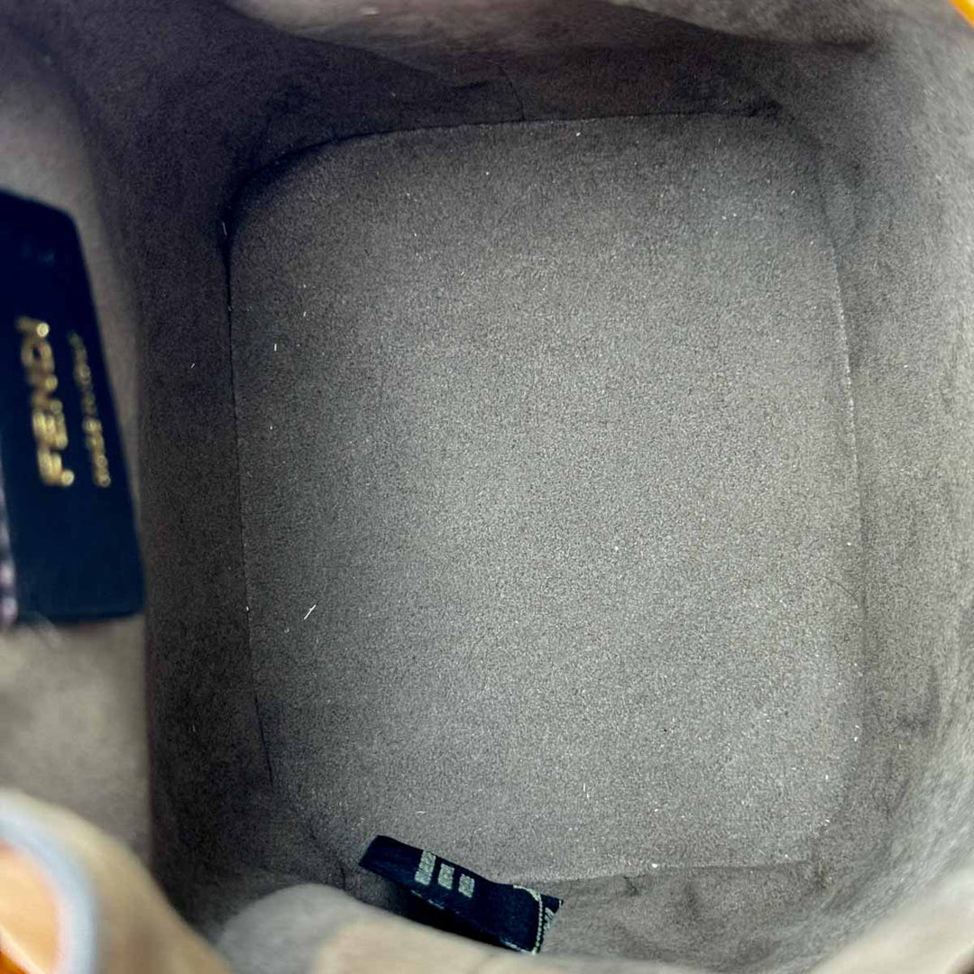 Fendi Tresor Brown Mini Bucket Bag