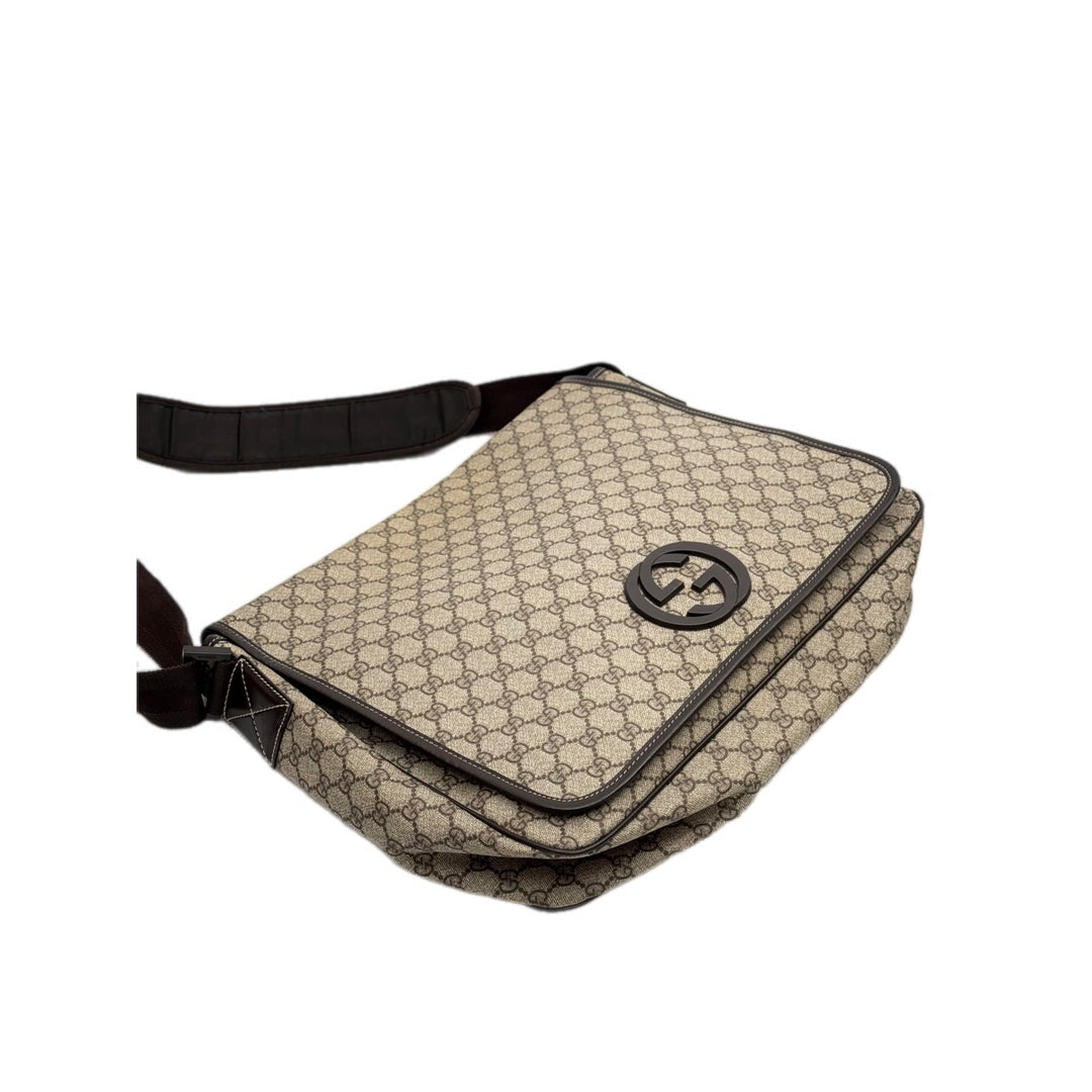 Gucci Men’s Bag GG Supreme Canvas Crossbody Messenger Bag