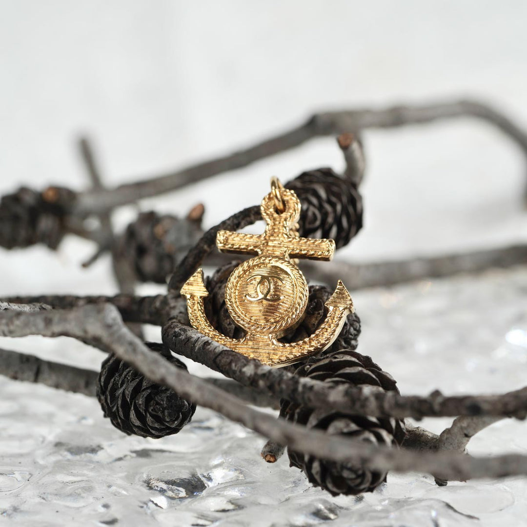 Chanel Anchor Gold Plated Necklace
