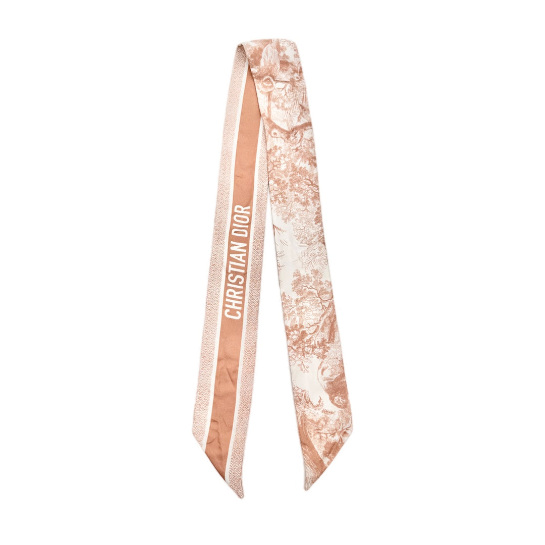 Dior Mitzah Toile De Jouy Pink Twilly