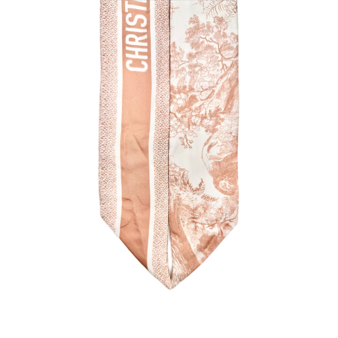 Dior Mitzah Toile De Jouy Pink Twilly