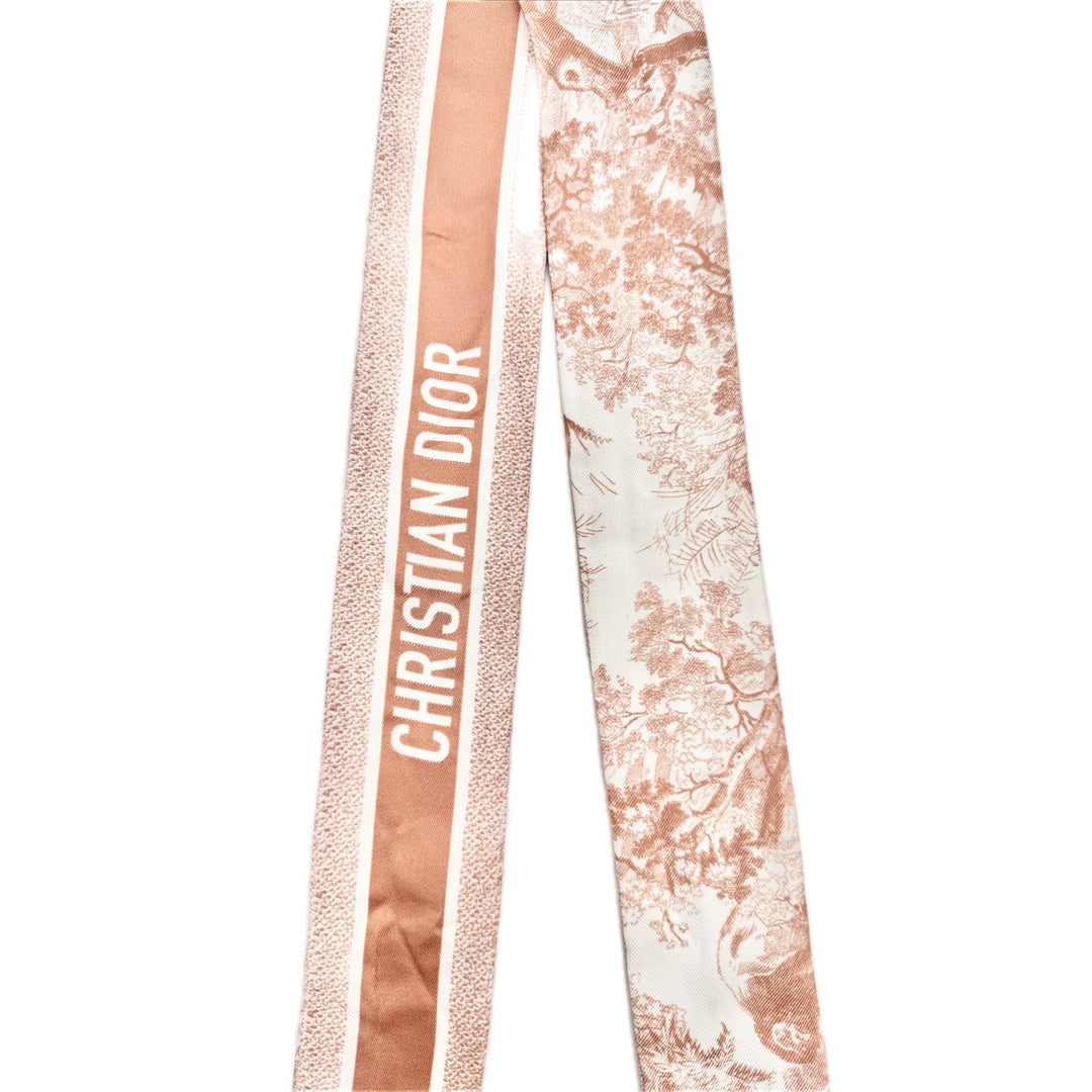 Dior Mitzah Toile De Jouy Pink Twilly