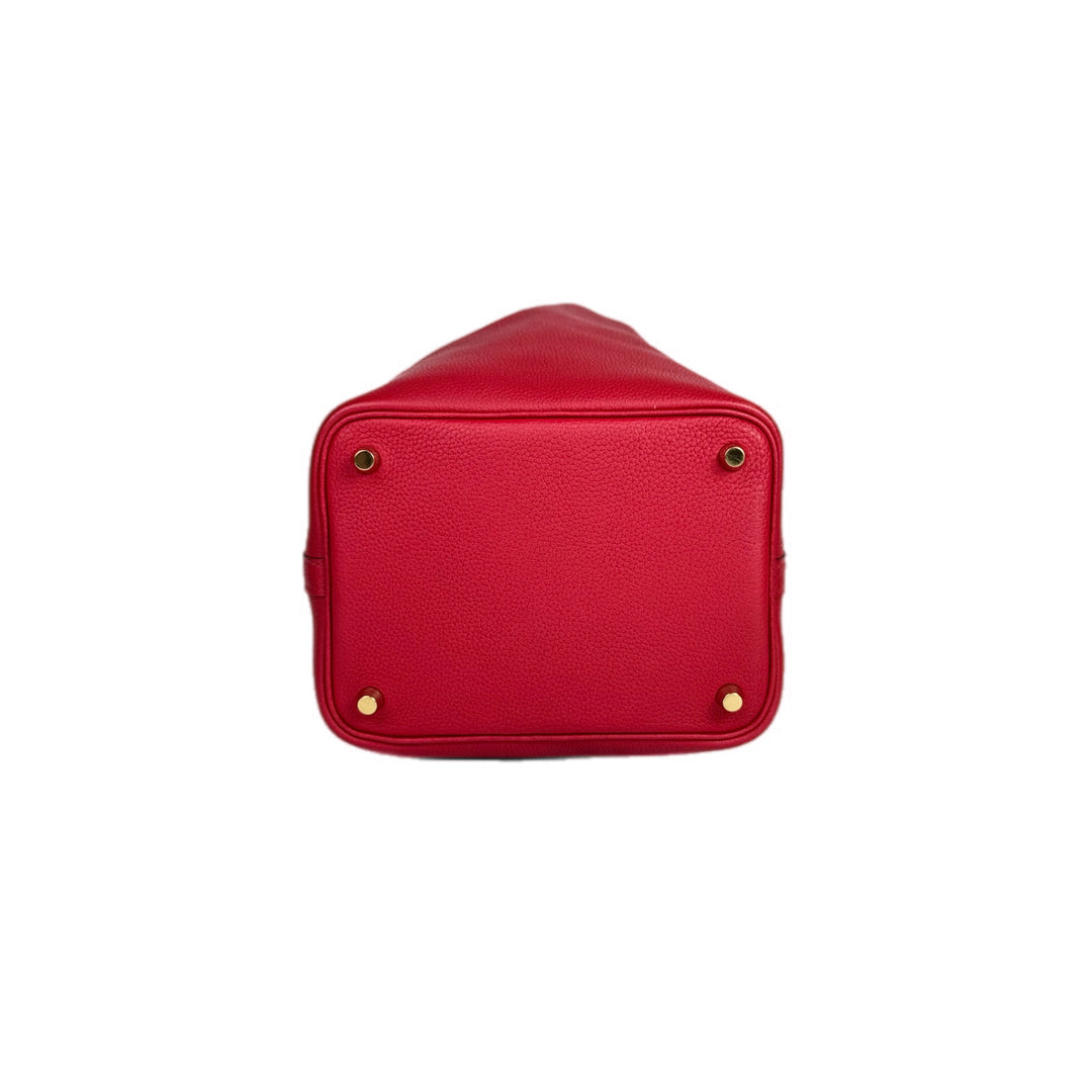 Hermes Picotin 18cm Red Bag