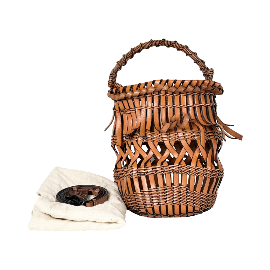 Loewe Calfskin Fringe Bucket Bag