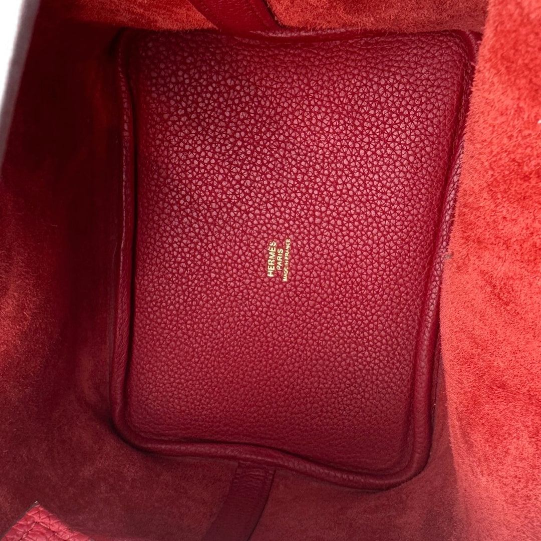 Hermes Picotin 18cm Red Bag