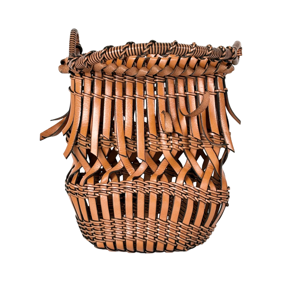 Loewe Calfskin Fringe Bucket Bag