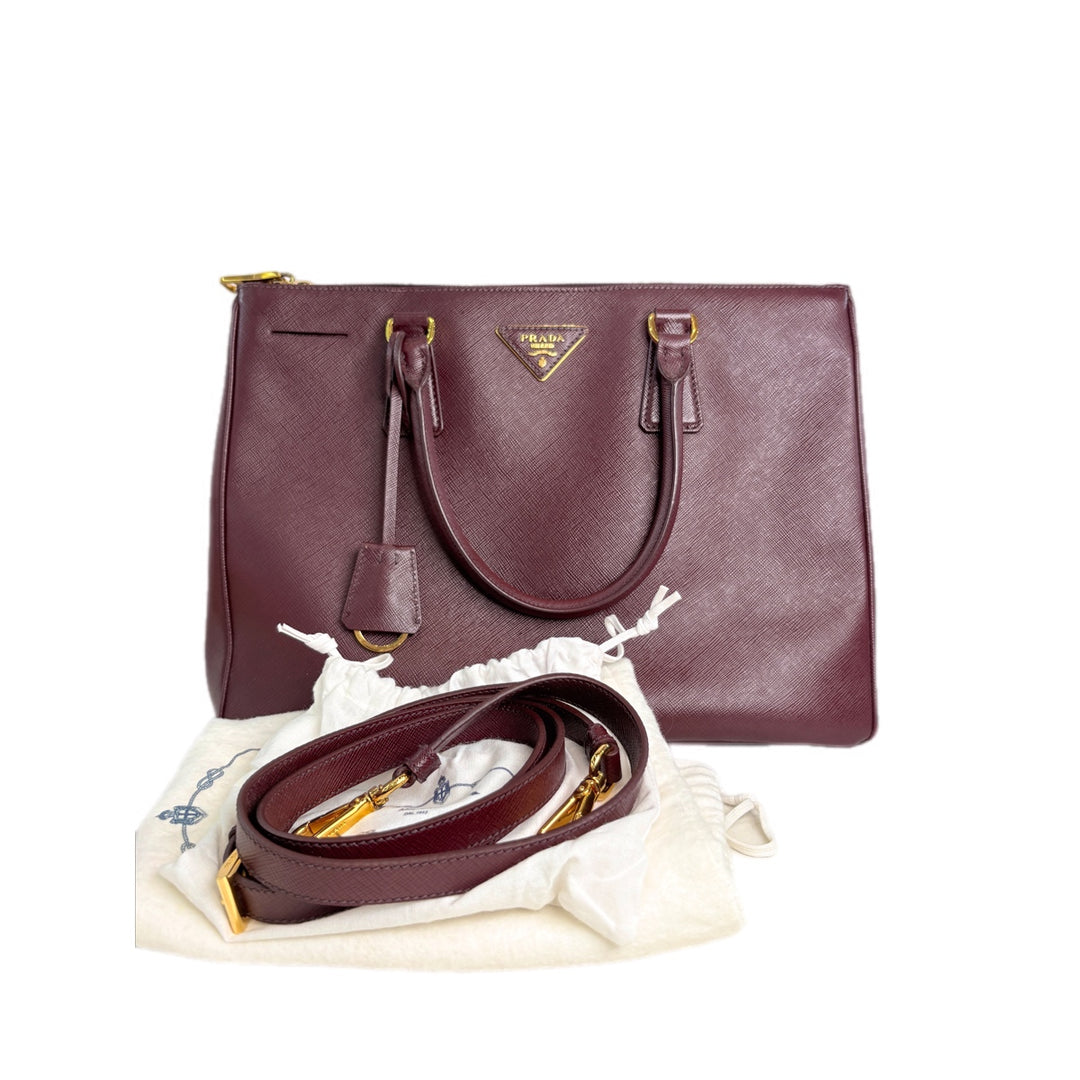 Prada Saffiano Bag Med Red