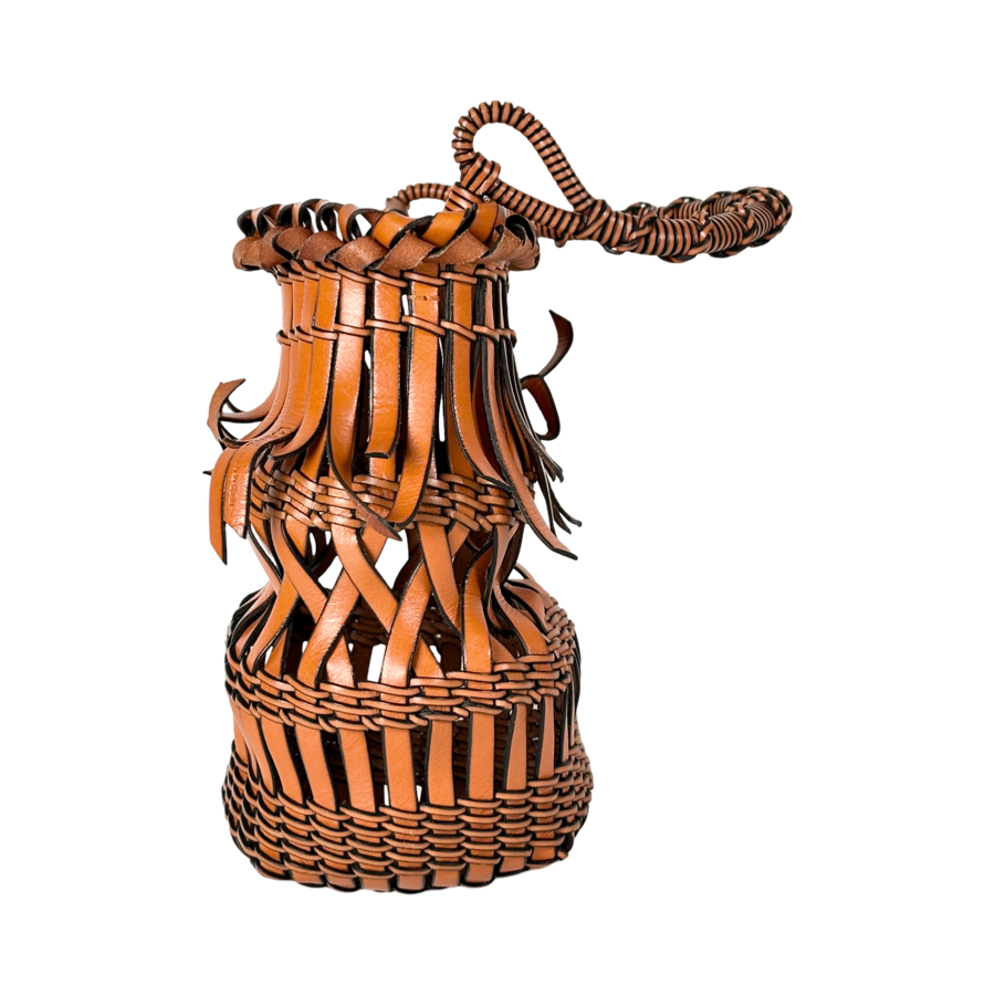 Loewe Calfskin Fringe Bucket Bag