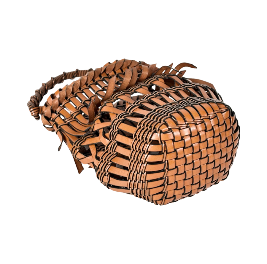 Loewe Calfskin Fringe Bucket Bag