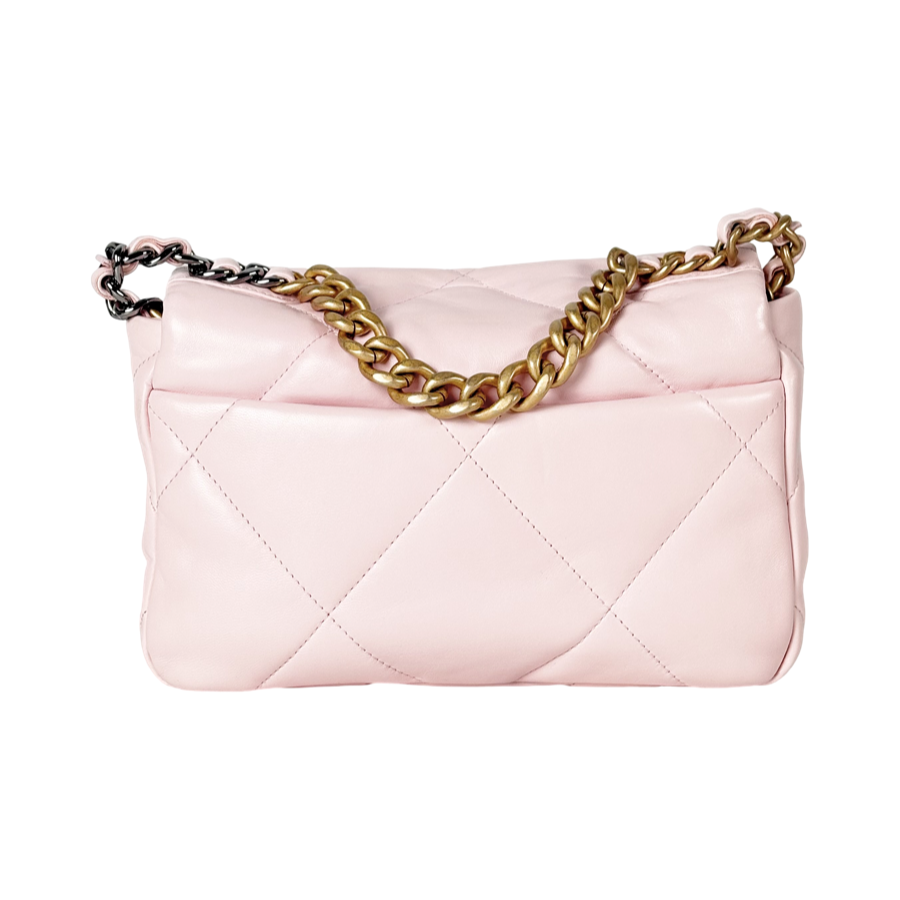 Chanel 19 Small Pink Calfskin Bag