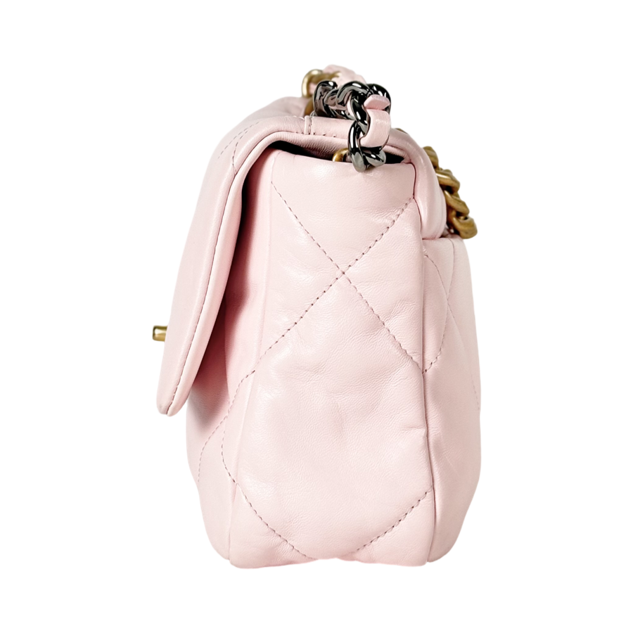 Chanel 19 Small Pink Calfskin Bag