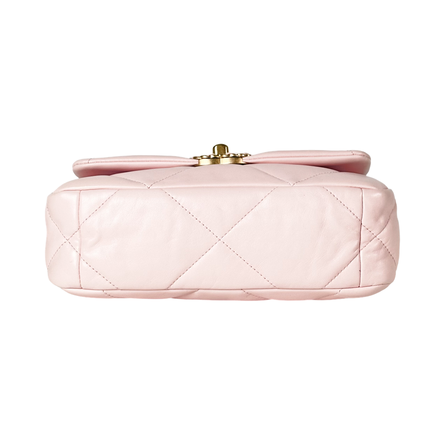 Chanel 19 Small Pink Calfskin Bag