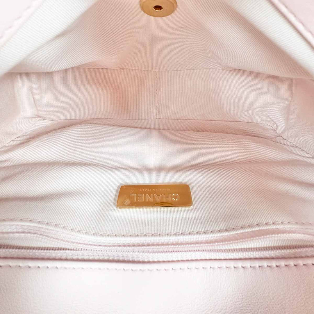Chanel 19 Small Pink Calfskin Bag
