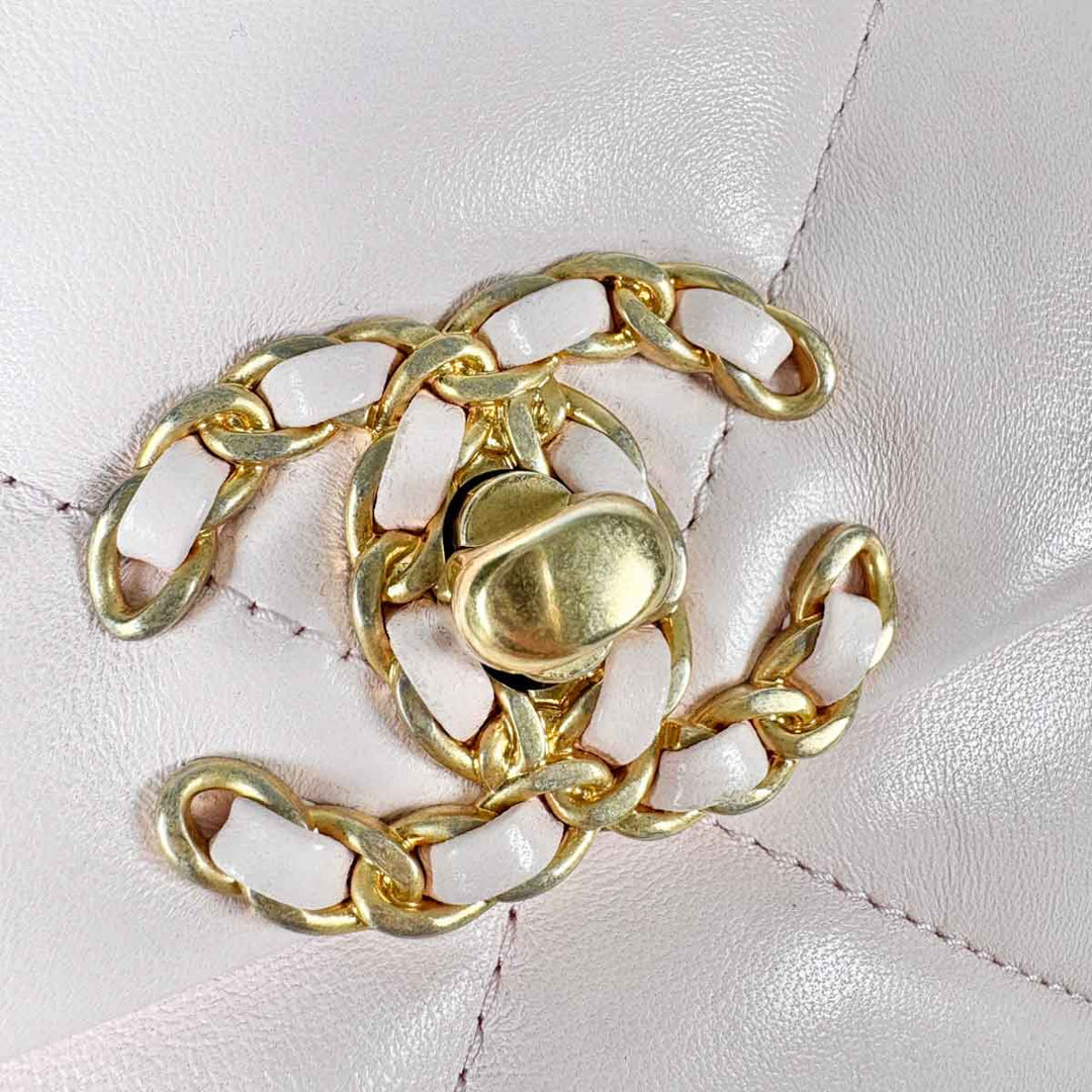 Chanel 19 Small Pink Calfskin Bag