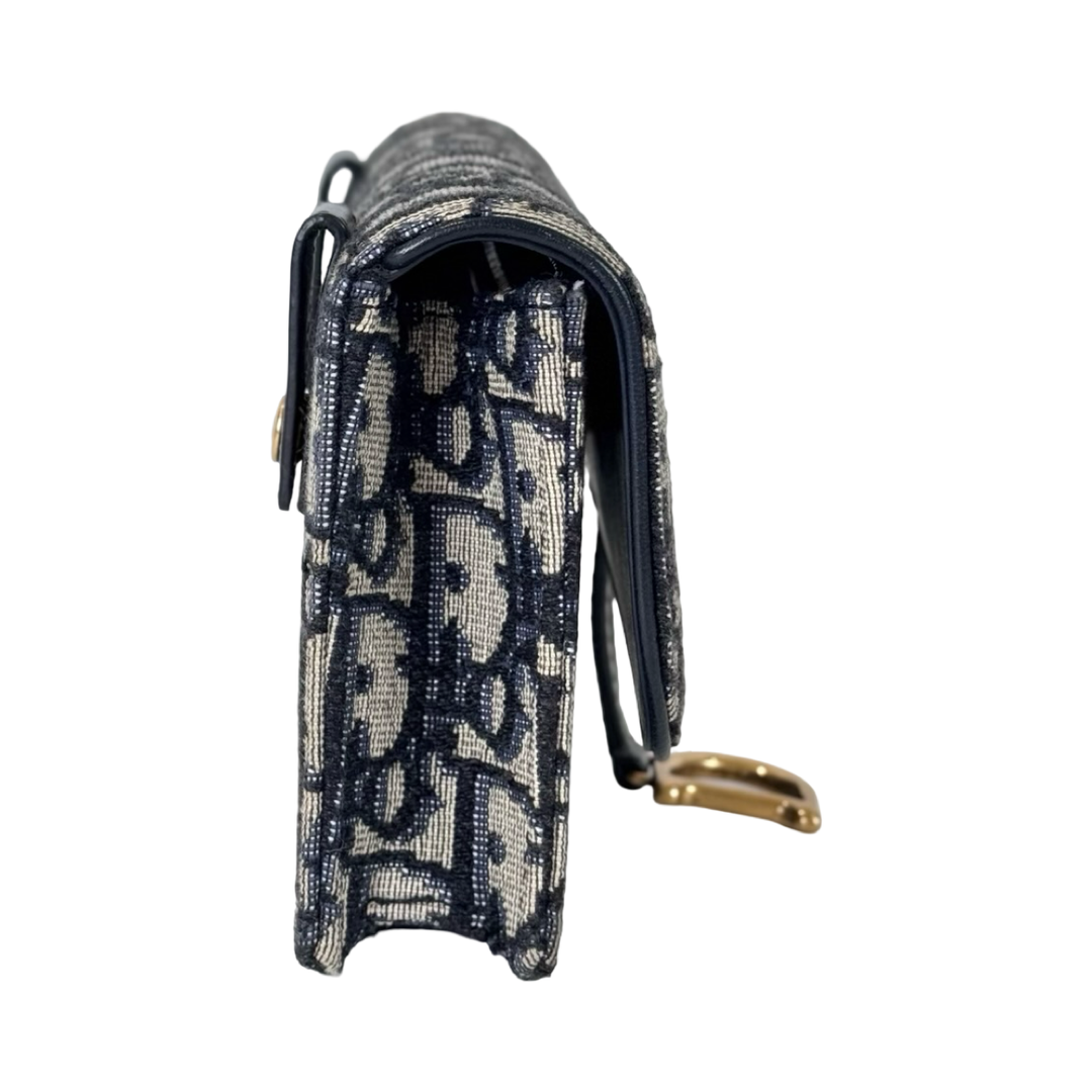 Dior Saddle Belt Pouch Bag Oblique Jacquard
