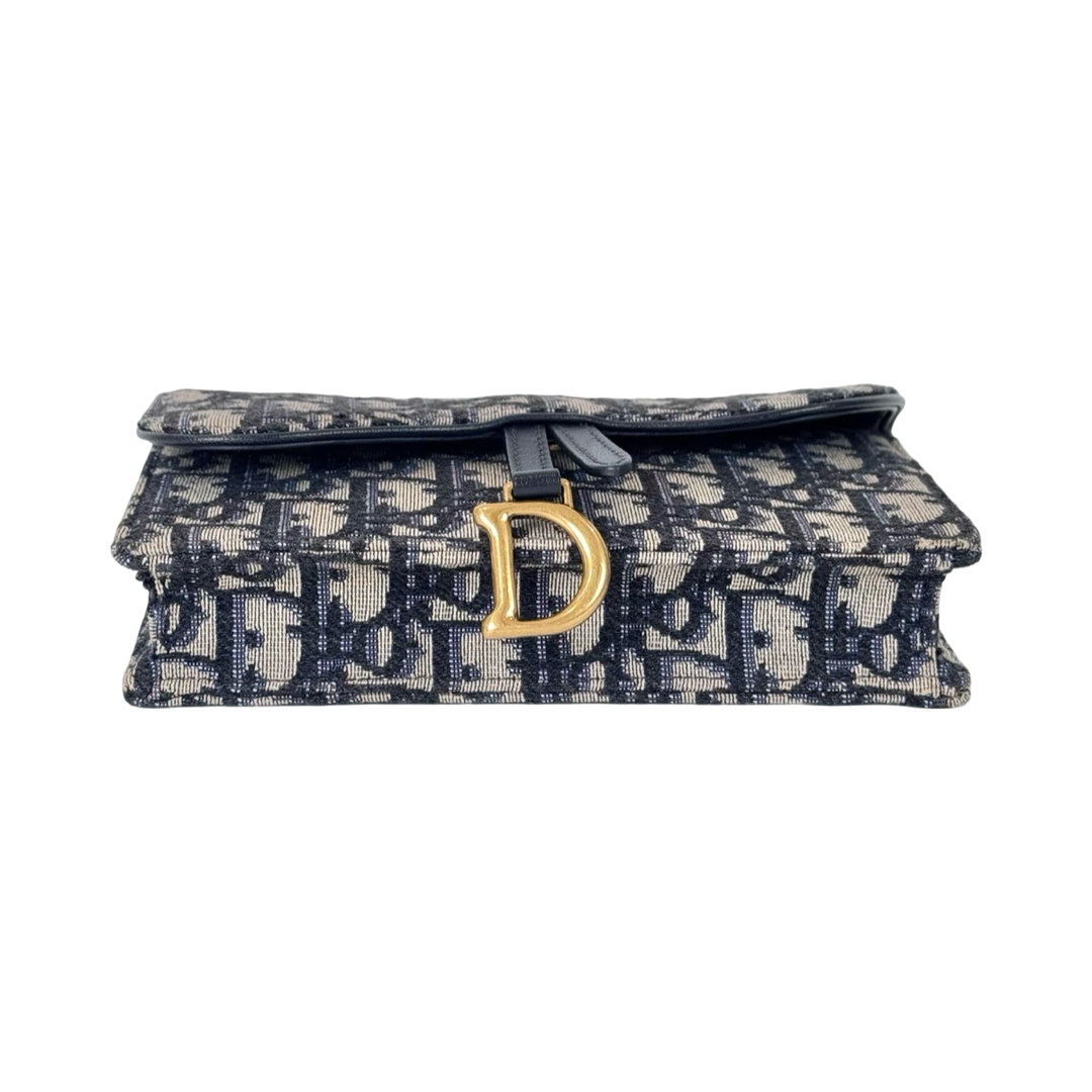 Dior Saddle Belt Pouch Bag Oblique Jacquard
