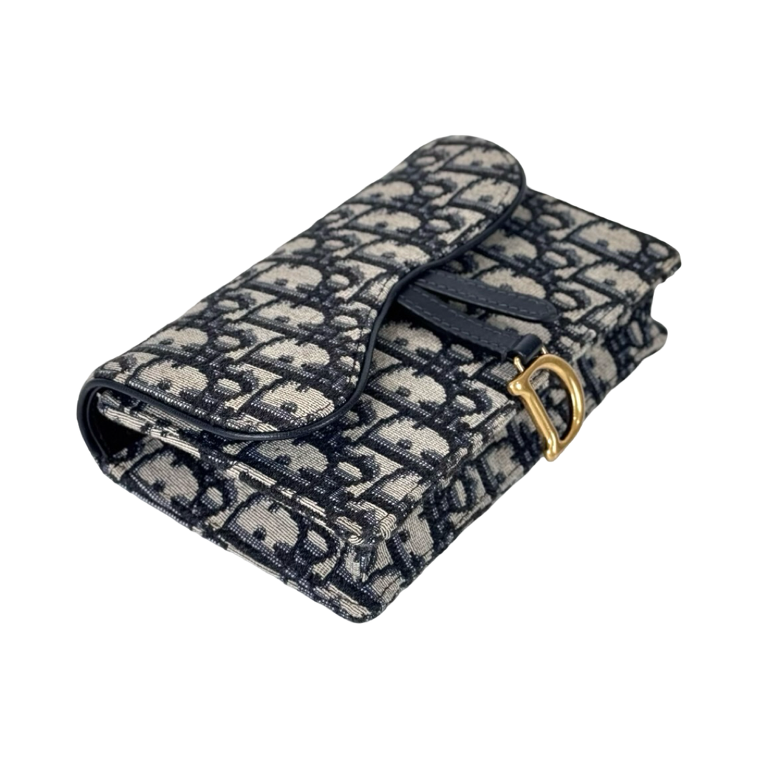 Dior Saddle Belt Pouch Bag Oblique Jacquard