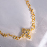 Jiaxy & K 24k 999 Starburst Bracelet 7.30g, White Diamond 0.419ct - photo 2
