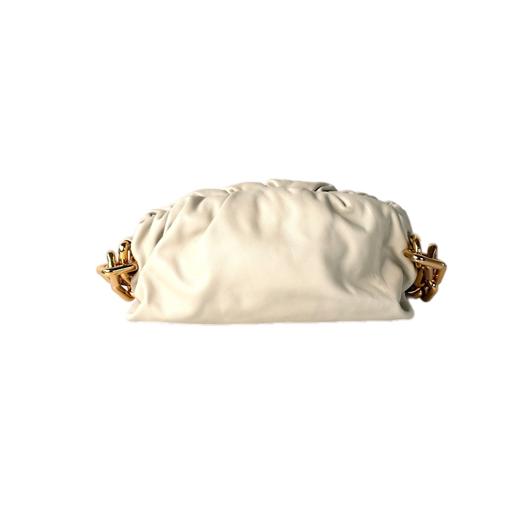 Bottega Veneta Cream The Pouch Medium Chain