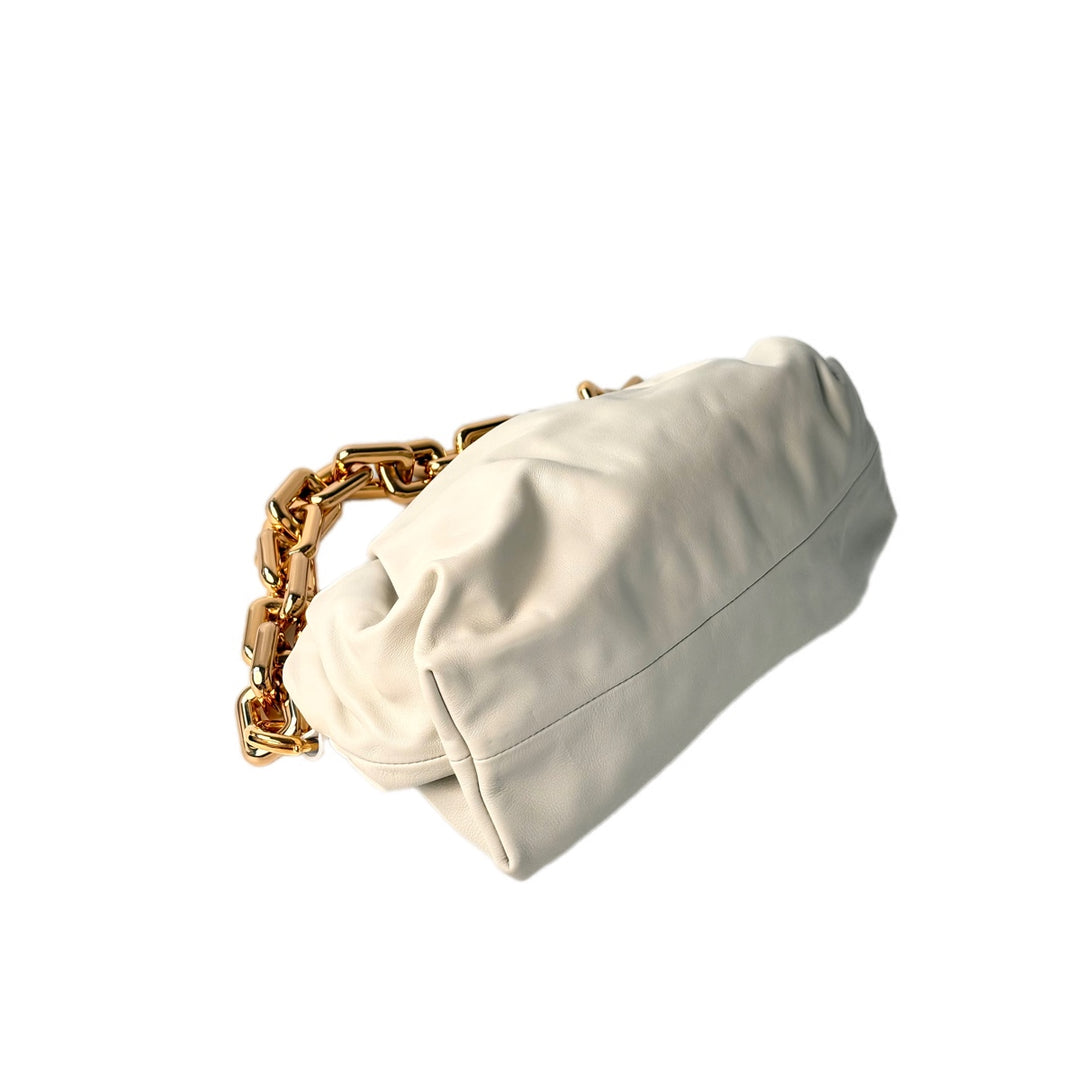 Bottega Veneta Cream The Pouch Medium Chain