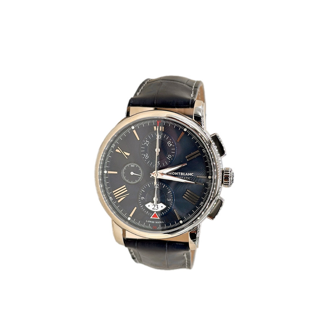Mont Blanc Auto Chrono Blue Watch 42MM