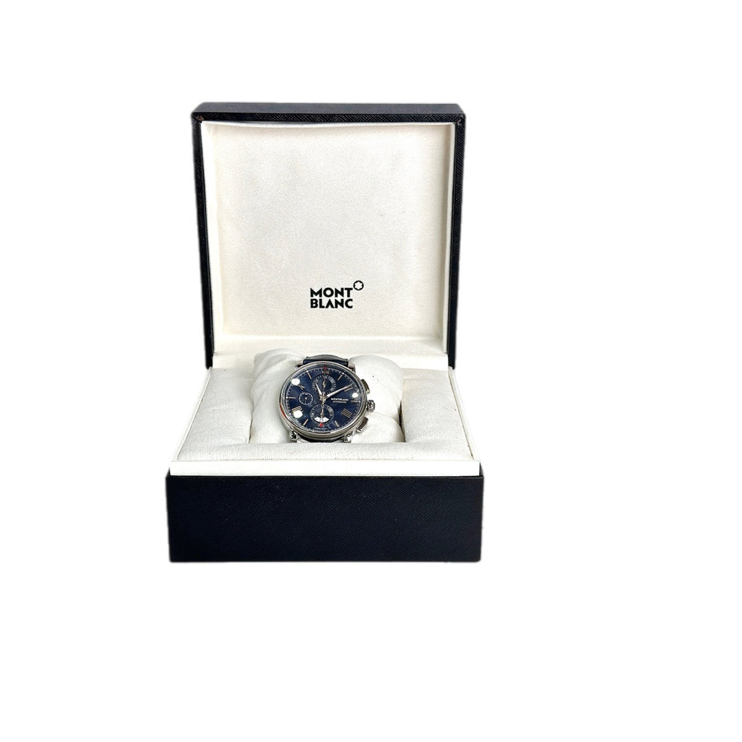 Mont Blanc Auto Chrono Blue Watch 42MM