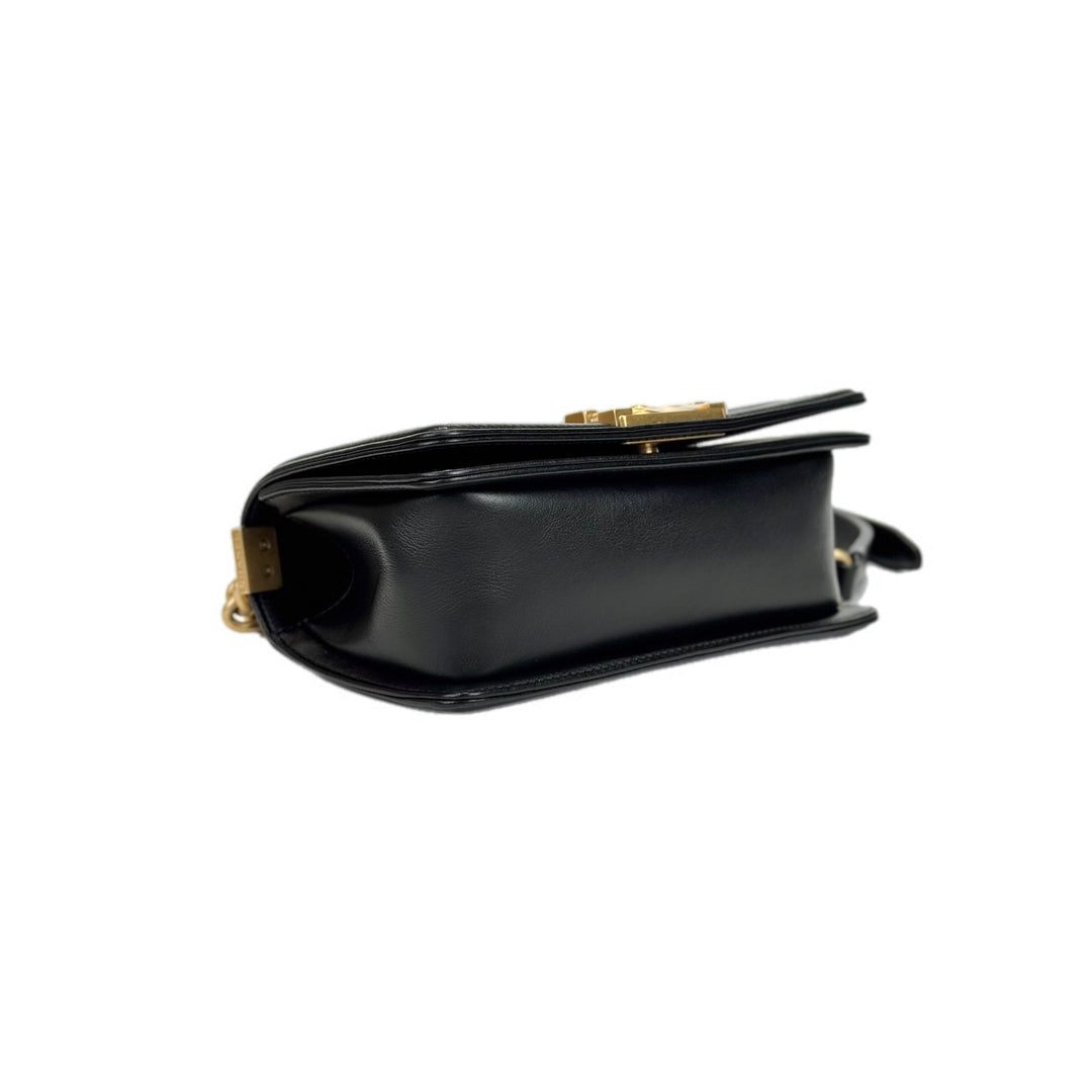 Chanel Leboy Small Black Lambskin Chain Bag