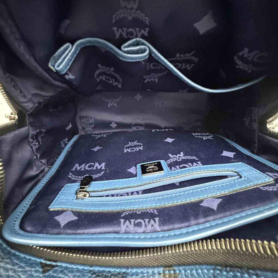MCM Backpack Small Blue Bag