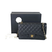 Chanel Classic Flap Jumbo Black Caviar Bag