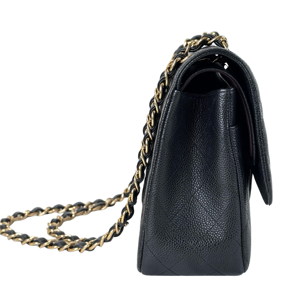 Chanel Classic Flap Jumbo Black Caviar Bag