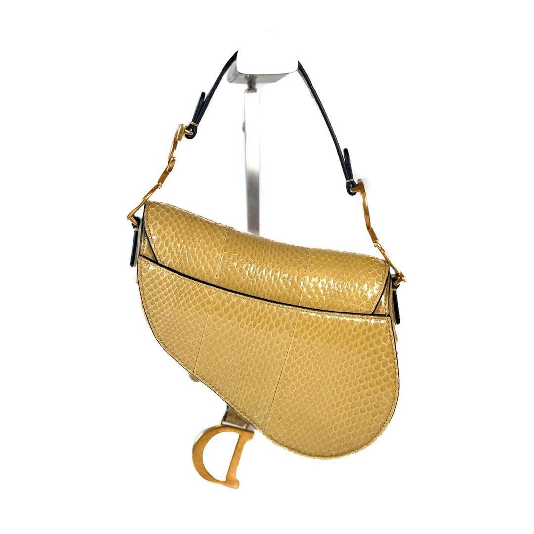 Dior Saddle Mini Python Bag