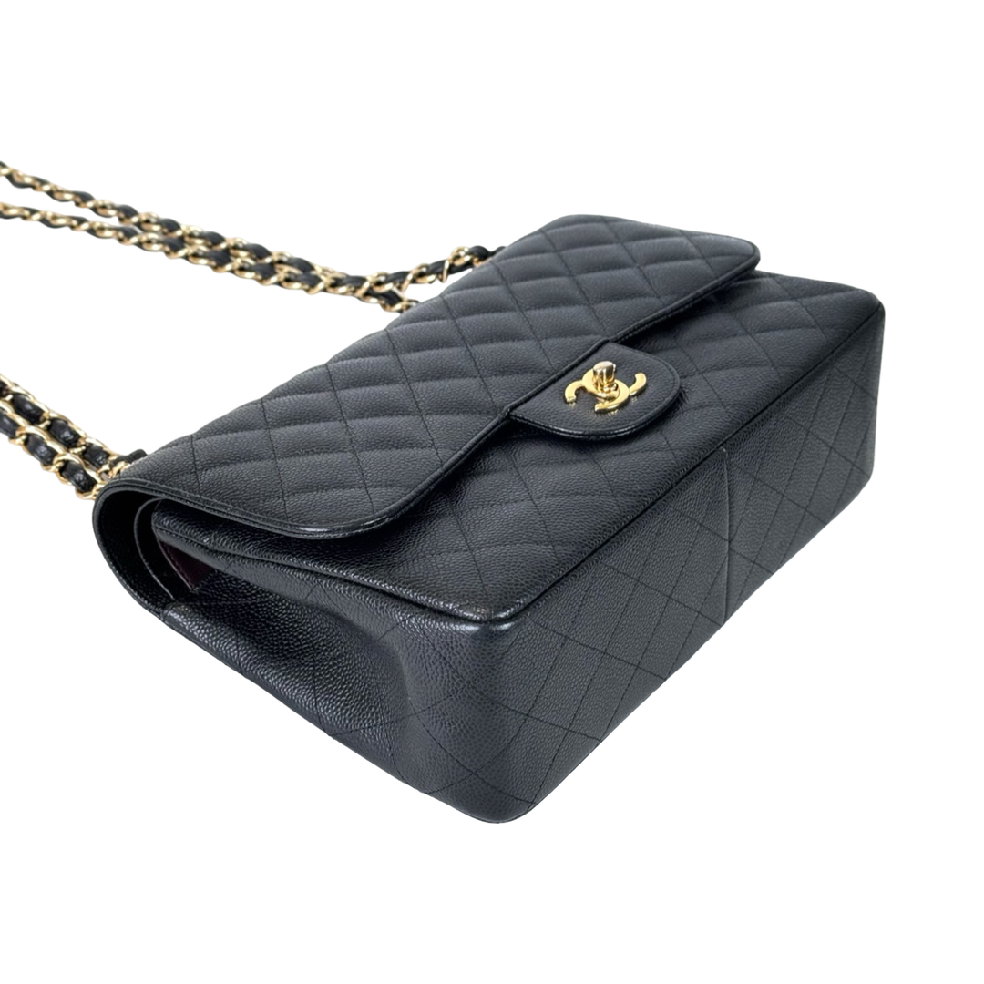 Chanel Classic Flap Jumbo Black Caviar Bag